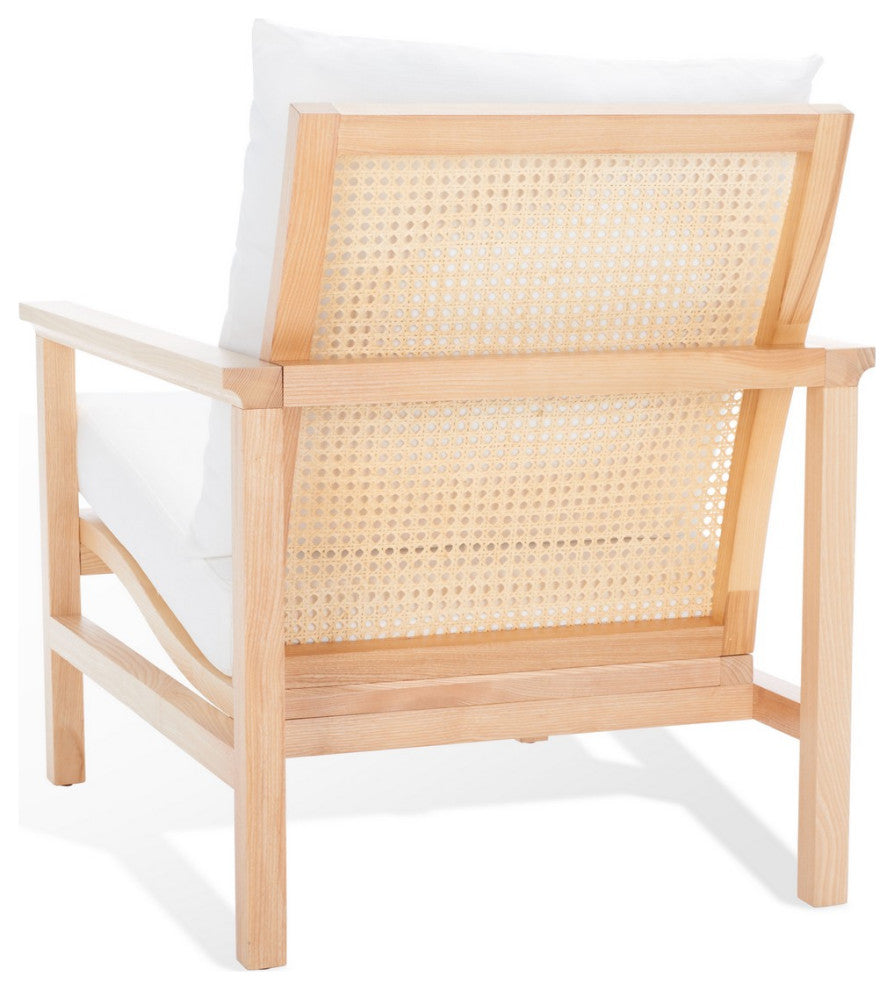 Safavieh Couture Maddison Cane Back Accent Chair, Natural