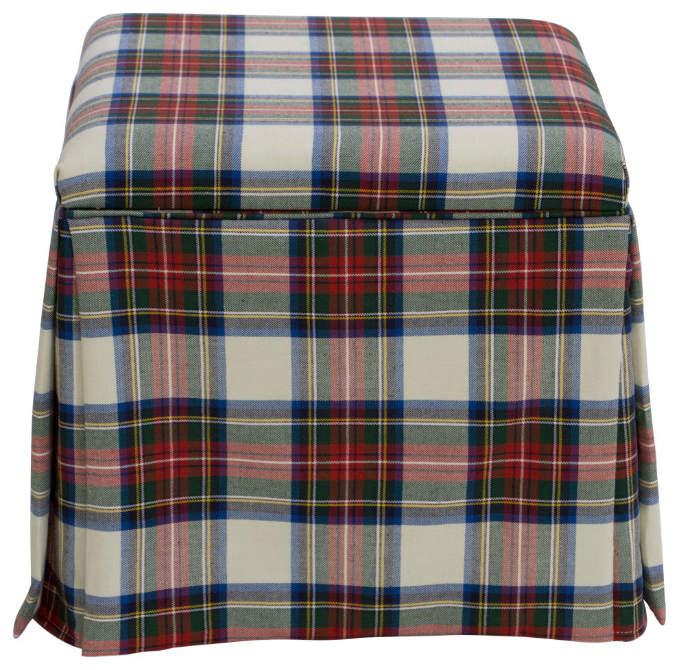 Ivy Skirted Storage Ottoman, Stewart Dress Multi