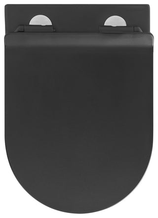 Calice Wall-Hung Round Toilet Bowl, Matte Black