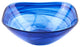 Badash P261 Cobalt Blue Alabaster Glass Squarish Salad Candy Bowls