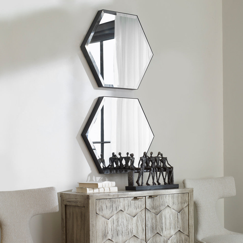 Uttermost Amaya Octagonal Mirrors, 2-Piece Set