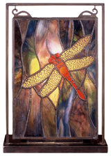 9.5W X 10.5H Dragonfly Lighted Mini Tabletop Window