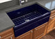 BOCCHI 1353-010-0120 Apron Fireclay 33" Single Kitchen Sink Sapphire Blue