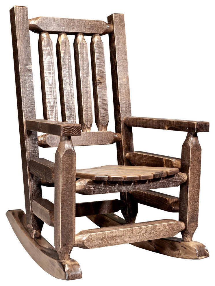 Homestead Collection Child's Rocker, Stain and Clear Lacquer Finish