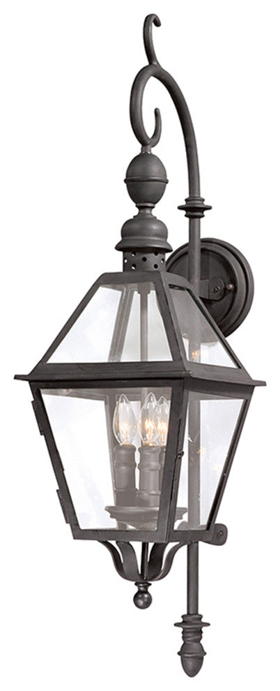 Townsend, Outdoor Wall Lantern, 3 light, Medium, Natural Bronze Finish