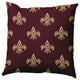 26" x 26" Fleur de Lis Decorative Throw Pillow, Pomegranate