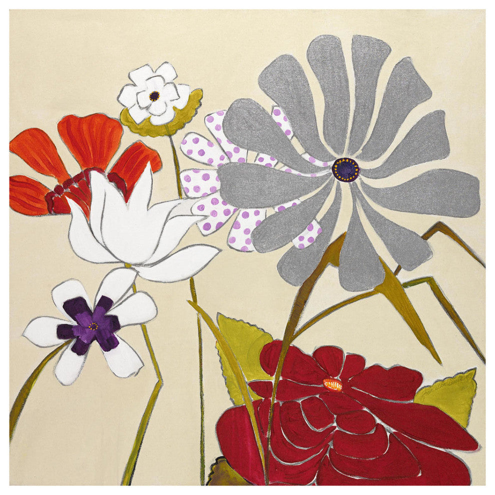 "Together Again" Digital Paper Print by Joan Elan Davis, 38"x38"