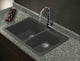 Radius Granite 33-in Drop-In Kitchen Sink Kit in Grey