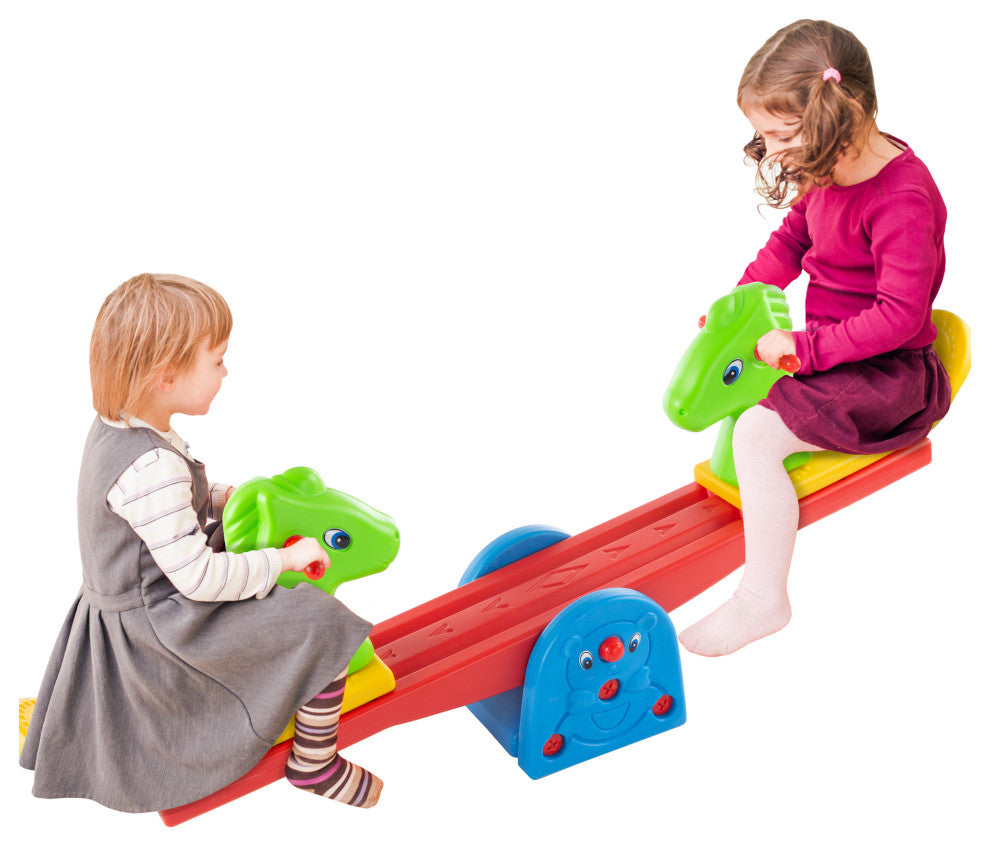 See Saw Teeter Totter for Backyard or Playroom With Easy-Grip Handles