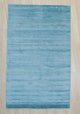 Blue Urban Handmade Wool and Viscose Rug, 8' X 10'