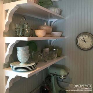 1 3/4"W x 8"D x 10"H Clarksville Bracket, Cherry