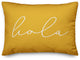 Hola Thin Script Outdoor Lumbar Pillow