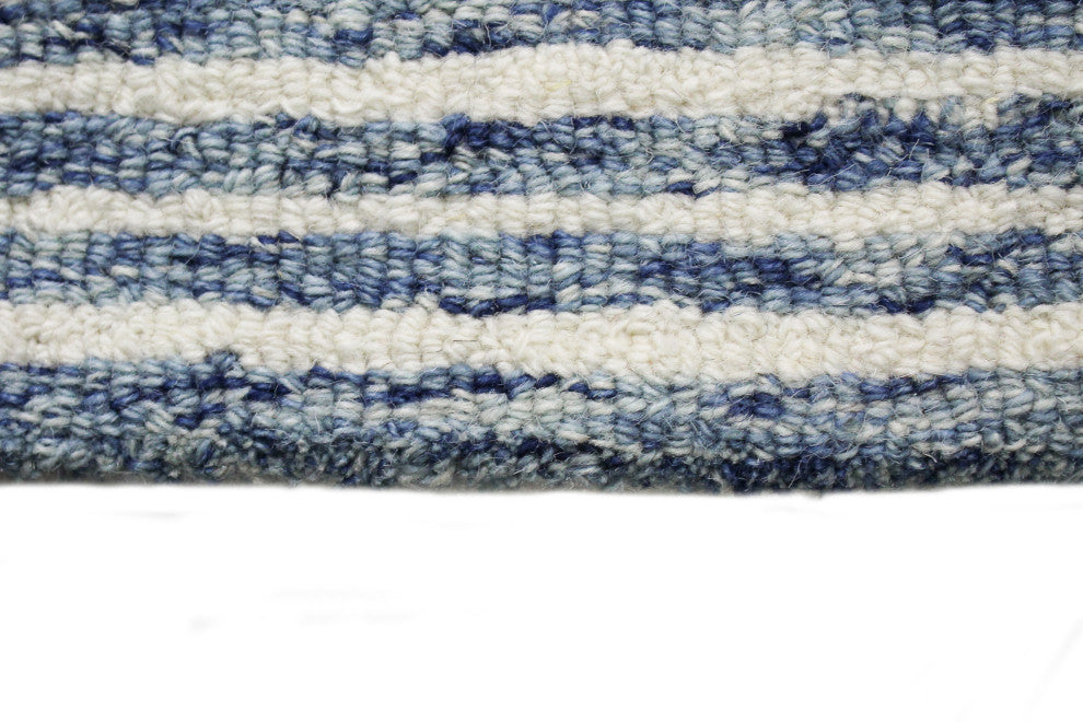 Bashian Nuncio Area Rug, Denim, 5x7.6