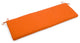 63"x19" Spun Polyester Bench Cushion, Tangerine