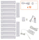 Lightkiwi Lilium 6" Cool White LED Under Cabinet Lighting Pro Kit, 12 Panel