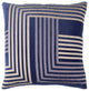 Surya Intermezzo INE-003 18"x18" Pillow Kit, Navy/Mauve/Beige