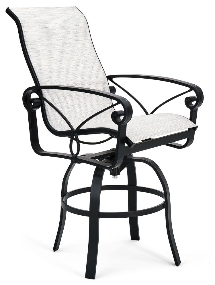 Palazzo Sling High Back Swivel Balcony Stool, Regular