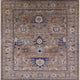 Ahgly Company Indoor Square Mid-Century Modern Area Rugs, 5' Square