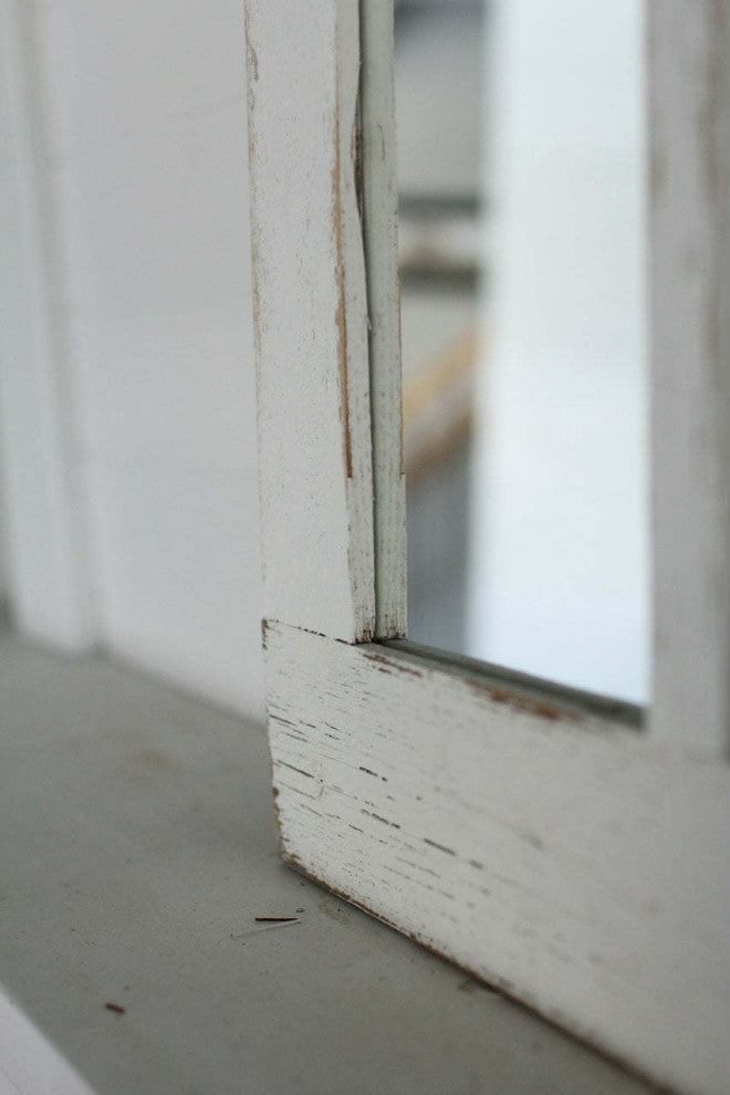 Farmhouse Mirror, Tall White 9 Pane, 9 Pane Tall, White