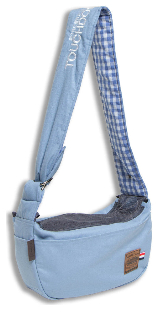 Touchdog 'Toga-Bark' Over-The-Shoulder Hands-Free Pet Carrier, Blue