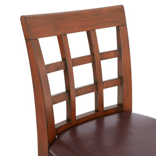 Napa Bar Stool With Back, Mahogany, 1, Counter Height
