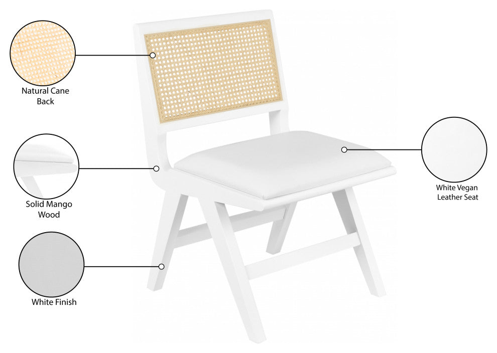Abby Chair, White, White Finish, Side Chair
