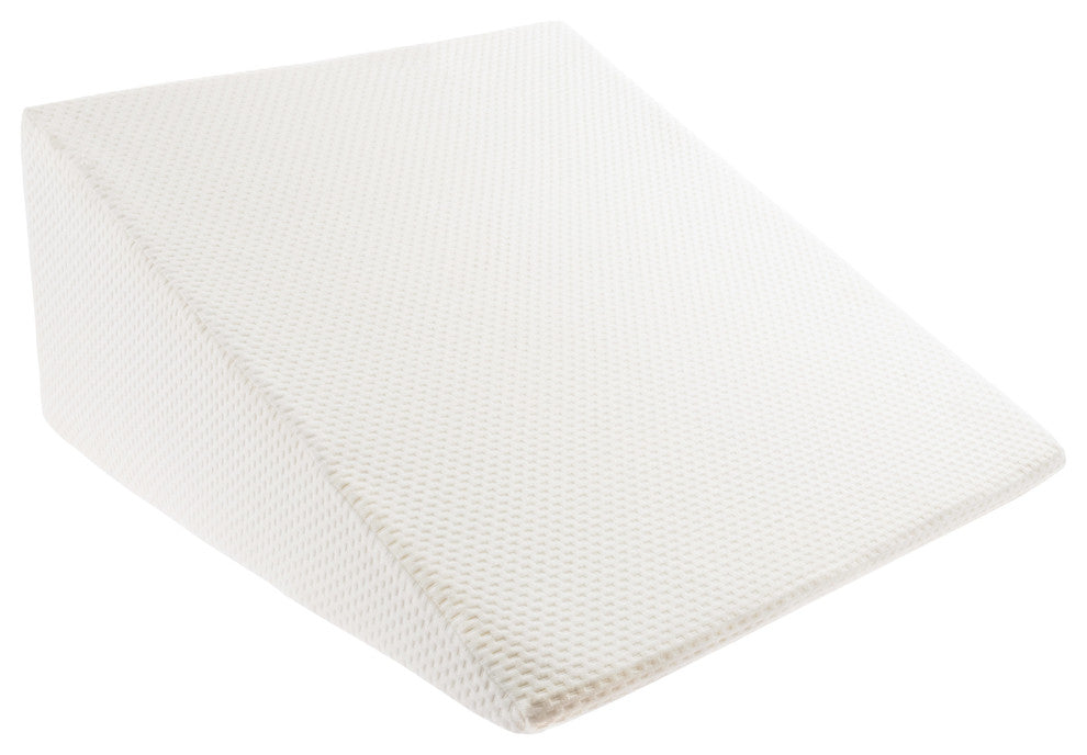 Extra High Wedge Pillow-Memory Foam Pillow, Cover by Lavish Home, Ivory