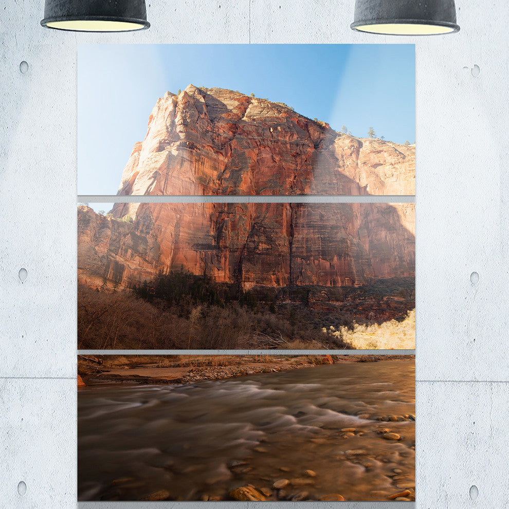 "Glow of Morning" Photography Metal Wall Art, 3 Panels, 28"x36"