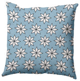 Ice Colored Christmas Stars Christmas Polyester Throw Pillow, 16"x16"