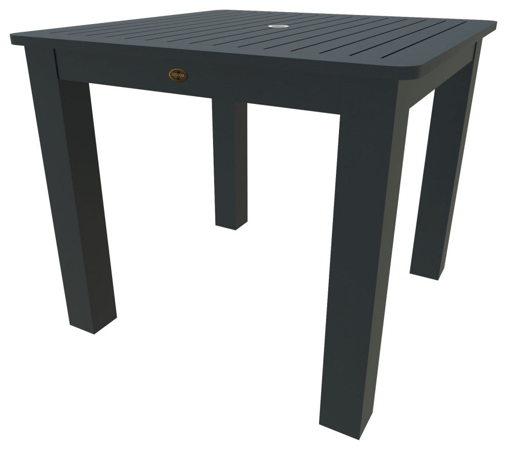 Square 42x42 Counter Dining Table, Weathered Acorn, Federal Blue