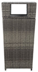 Safavieh Outdoor Mazeli Trash Bin Grey Brown