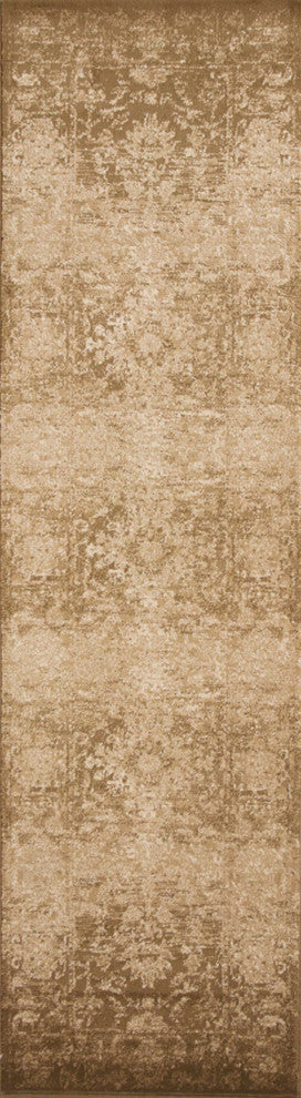 HomeRoots 91" X 130" Beige Polypropylene Rug