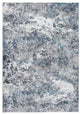 6"x9" Gray Blue Abstract Galaxy Area Rug