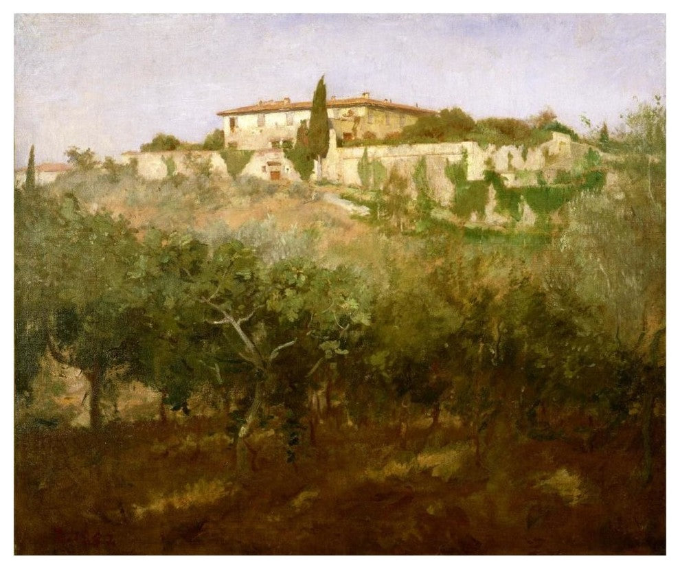 "Villa Castellani, 1887" Digital Paper Print by Frank Duveneck, 46"x39"