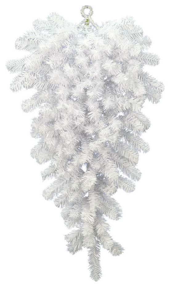 Vickerman Christmas Teardrop, 135 Tips, Crystal White, 42"