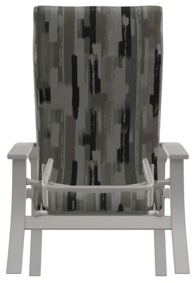 Belle Isle Cushion Outdoor Adjustable Back Chair, Dreamscape Seaglass/Warm Gray