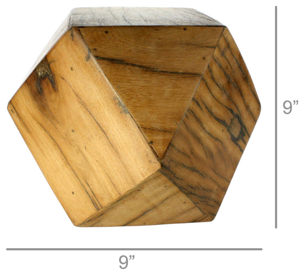 Wooden Geometric Sculpture