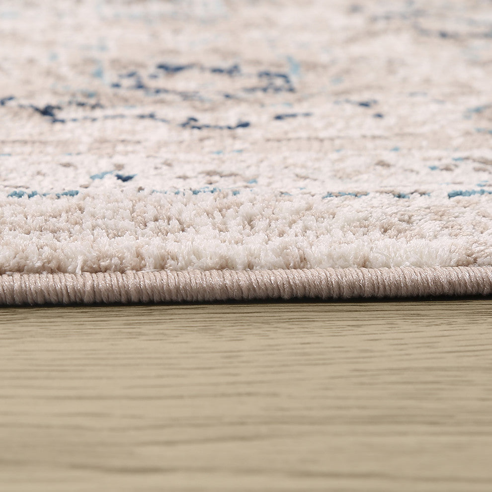 LNC Rugs Mat Indoor Distressed Vintage Area Rug, 5' X 8'