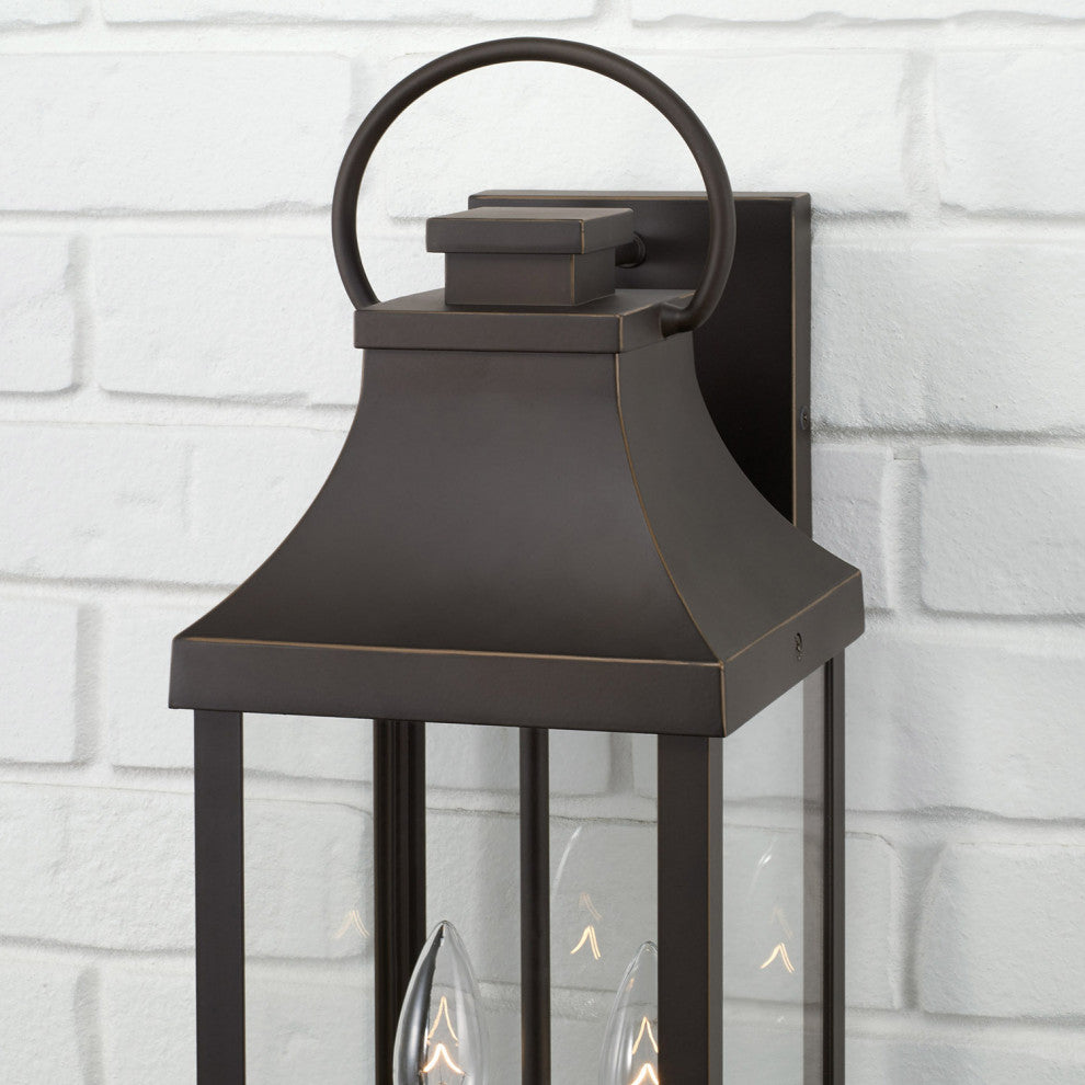 Capital Lighting 946421 Bradford 2 Light 21" Tall Outdoor Wall - Black