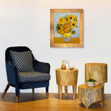 Sunflowers, 26" X 30", Florentine Gold Frame