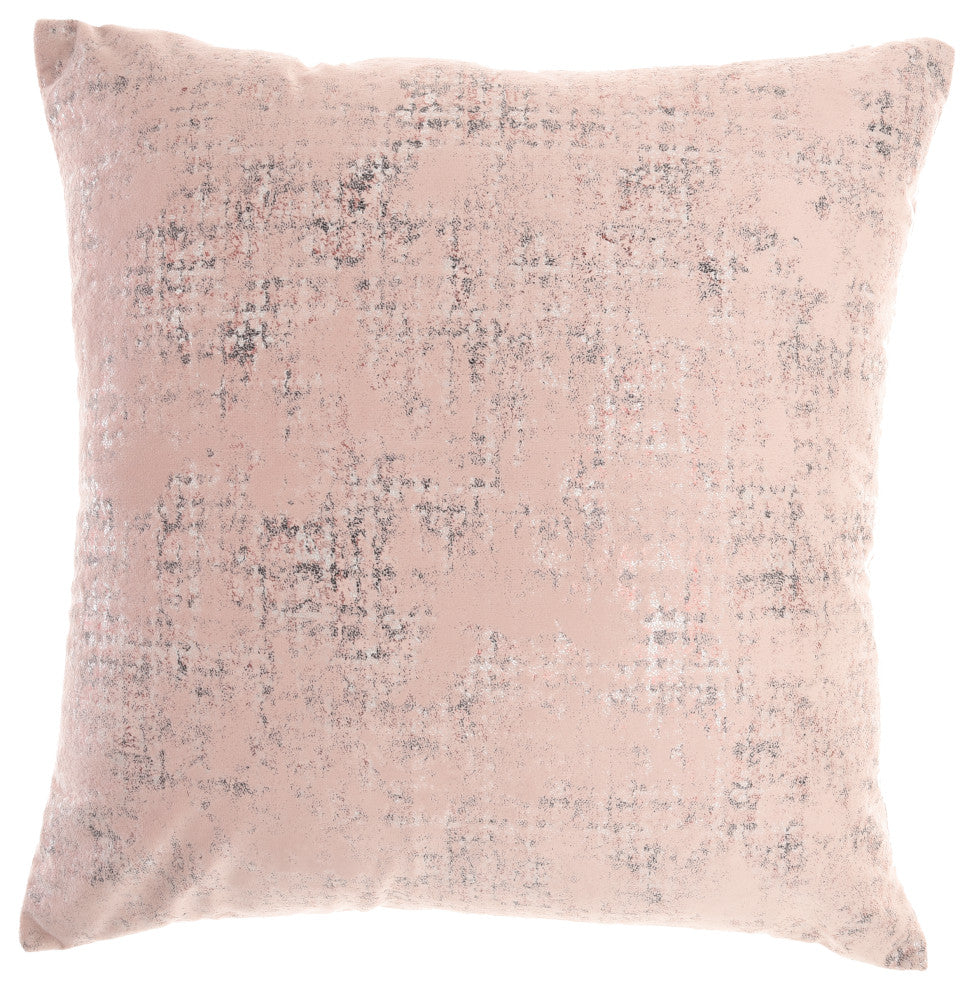 Mina Victory L0322 Throw Pillow, Blush, 18"X18"
