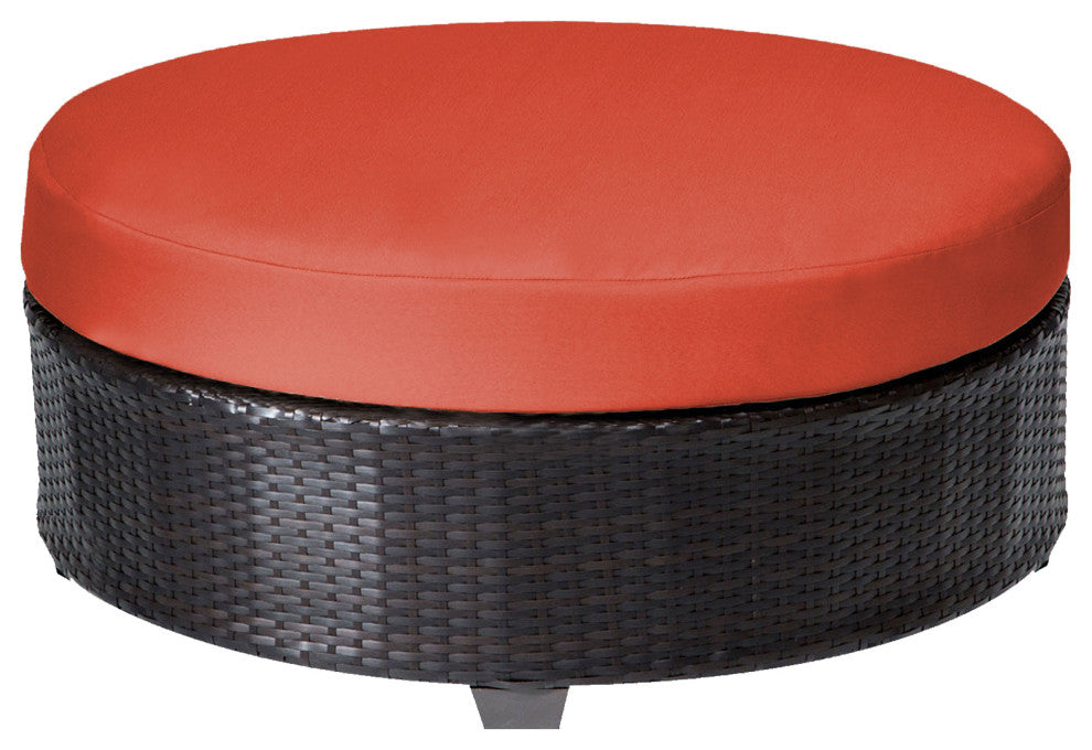 Barbados Round Coffee Table Tangerine
