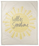 Hello Sunshine 50x60 Coral Fleece Blanket