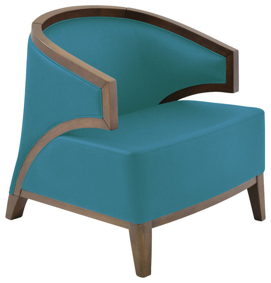 Mostar Arm Chair, Turquoise Camira Wool