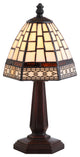 Carter Tiffany-Style 12" Table Lamp, Bronze