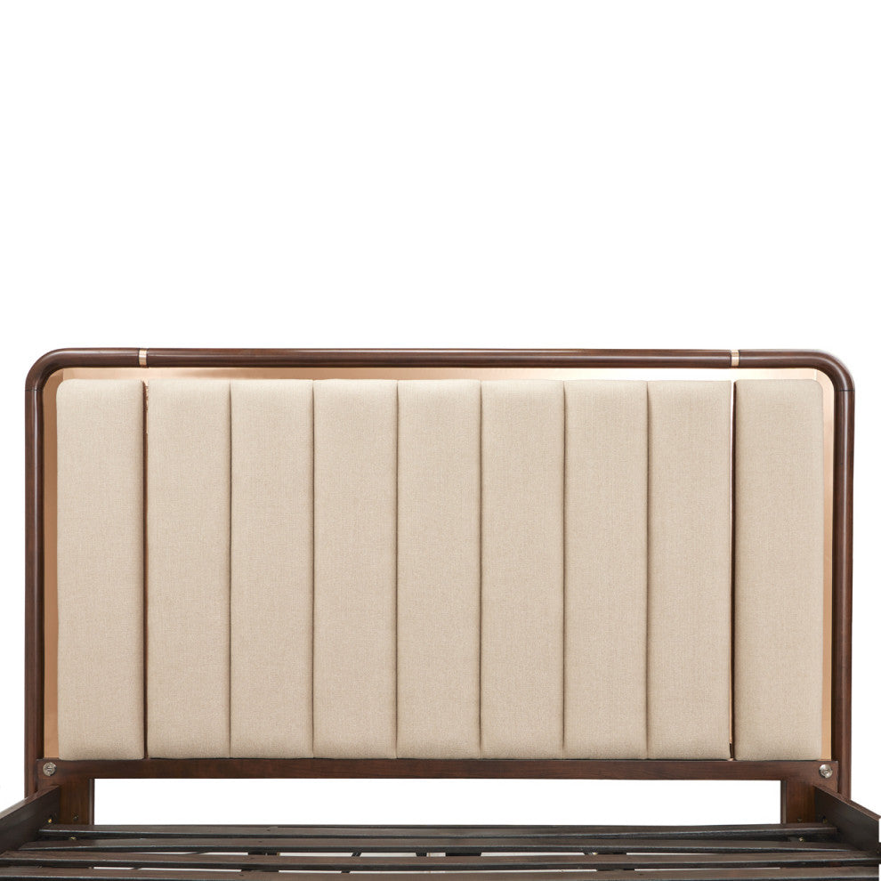 Mason Park King Lift Up Storage Bed, Beige/Umber