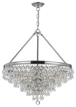 Crystorama Lighting Group 136 Calypso 6 Light 20"W Chandelier - Polished Chrome