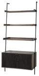 Two Toned Brown Wood Shelving Unit With 3 Shelves