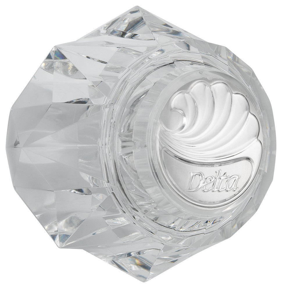 Delta Other Single Clear Knob Handle Kit Button, Set Screw -Tub, Shower