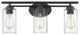 Innovations 353-3W-BK-CL-LED Ice 3 Light 22.125" Vanity Light Matte Black